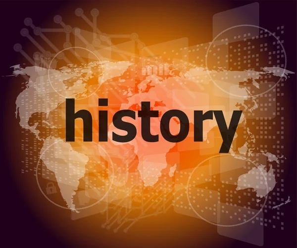 Tidskoncept: historia på digital bakgrund — Stockfoto