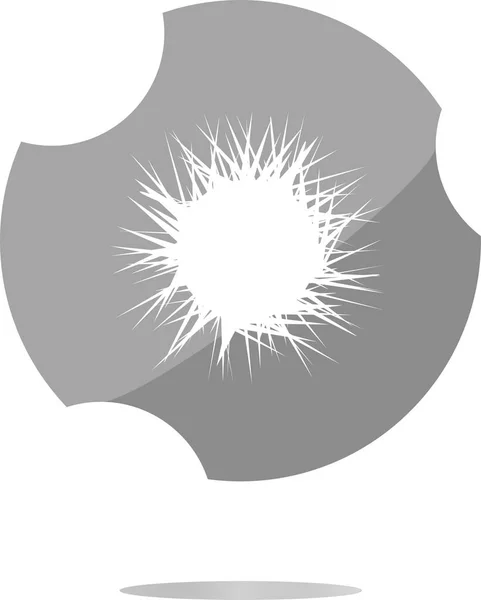 Sonnensymbol auf runde Knopfsammlung original — Stockfoto