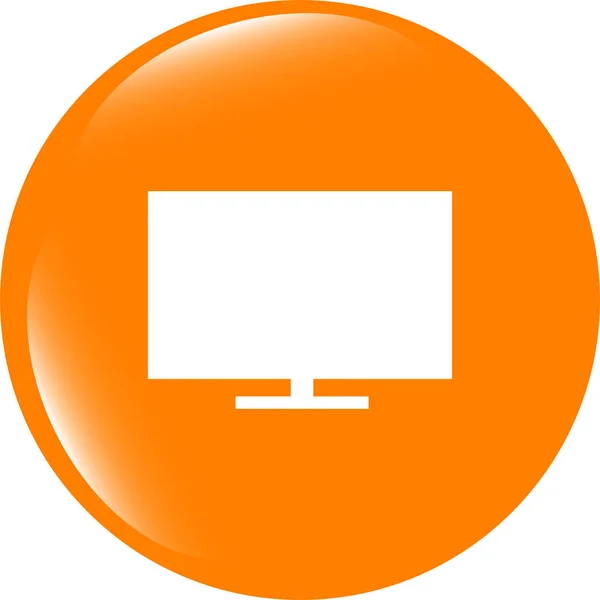 Tv icon . Trendy flat style sign isolated on white background — Stock Photo, Image