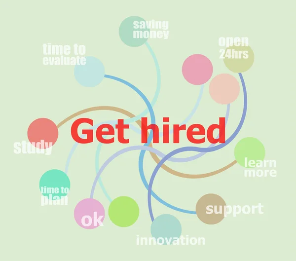 Get hired. Business data visualization. Process chart