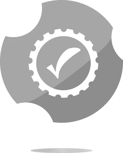 Ikona ochrony informatycznymi, przycisk web na białym tle — Zdjęcie stockowe