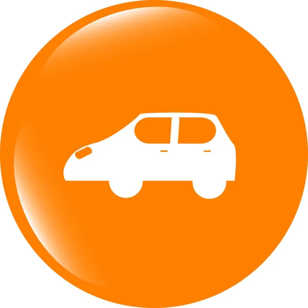 Εικονίδιο αυτοκινήτου στοιχεία σχεδιασμού κουμπί. Μοντέρνο επίπεδο σήμα στυλ απομονωμένο σε λευκό φόντο — Φωτογραφία Αρχείου
