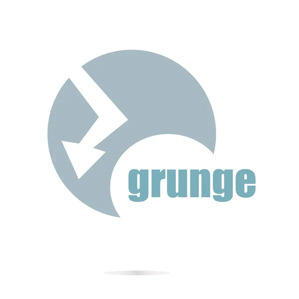 Text-Grunge. Gesellschaftskonzept. Logo-Element und abstraktes Web-Symbol — Stockfoto