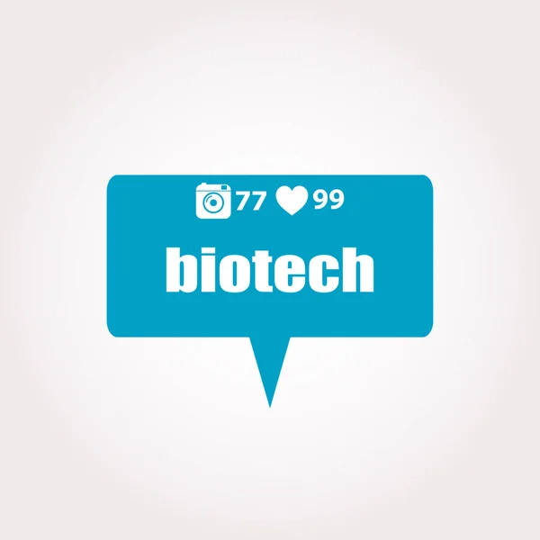 Biotech Text. Business concept . Labels with text, heart, camera and counters — Stock Photo, Image