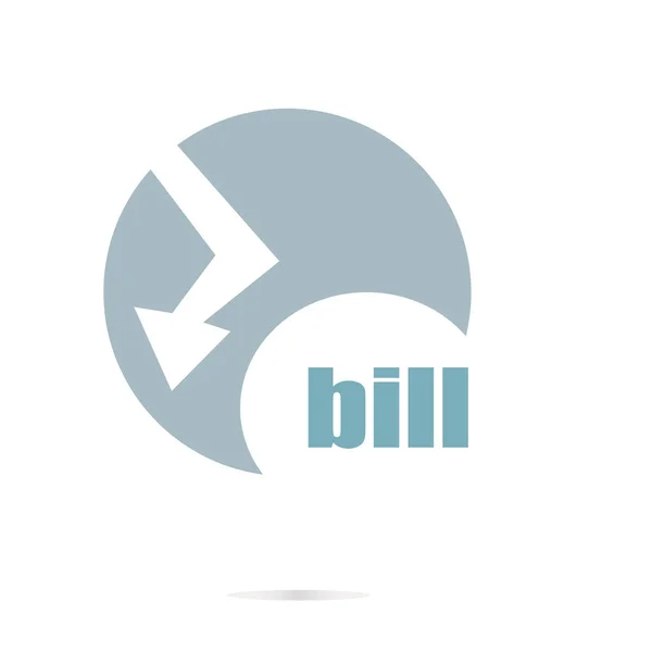 Tekst bill. Bedrijfsconcept. Logo element en abstracte web Icon — Stockfoto