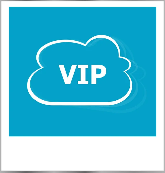 VIP-woord bedrijfsconcept, fotolijstjes geïsoleerd op wit — Stockfoto