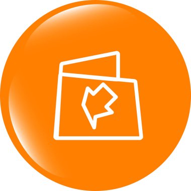 Ağıl kutsal kişilerin resmi web düğme üzerinde beyaz izole ok ile