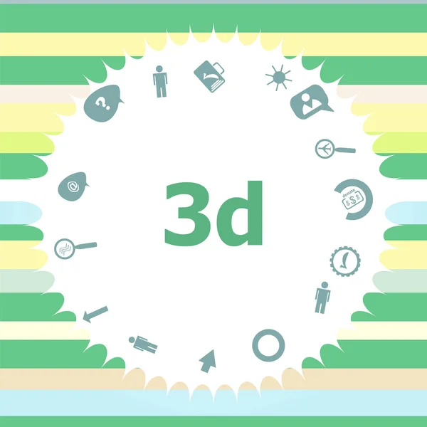 Metin 3d. İş kavramı. Infographics Icon set. Matematik, grafikler, posta ve benzeri simgeleri. — Stok fotoğraf