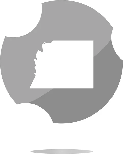 White paper on web button (icon) isolated on white — Stock Photo, Image