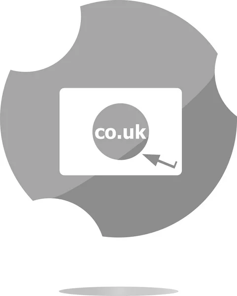 Domain CO.UK Zeichen-Symbol. Britisches Internet-Subdomain-Symbol — Stockfoto