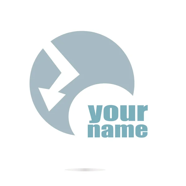 Gesellschaftskonzept. Wörter deinen Namen. Logo-Element und abstraktes Web-Symbol — Stockfoto