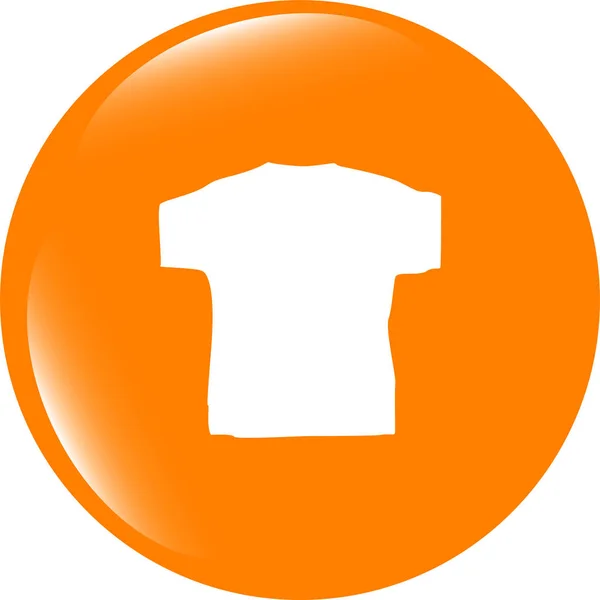 Roupas para mulheres ou homens. Ícone de camiseta isolado — Fotografia de Stock