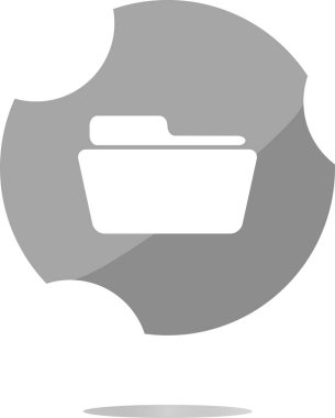 Dizin simgesi web düğmesi. Beyaz arkaplanda izole edilmiş moda düz biçim işareti