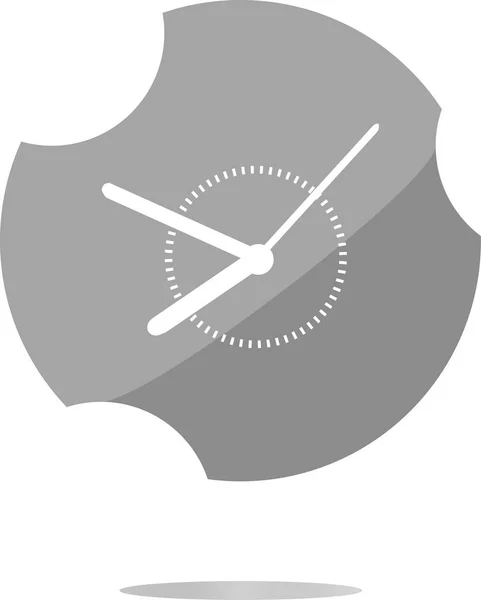 Signo de botón web icono del reloj. Signo plano aislado sobre fondo blanco —  Fotos de Stock