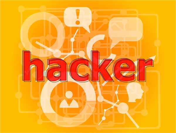 haber Hacker dijital arka plan. Gizlilik kavramı. Büyük infographics öğeleri kümesi