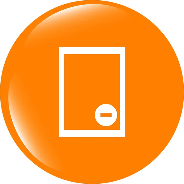 Signo de archivo de texto icono. Eliminar símbolo de documento de archivo — Foto de Stock