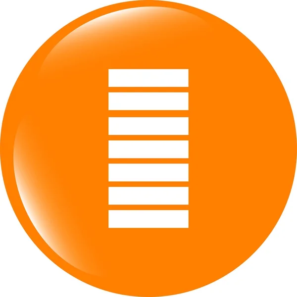 Przycisk ikony baterii. Płaski znak izolowany na białym tle — Zdjęcie stockowe