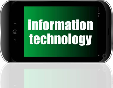 Mesaj bilgi teknolojisi. İş konsepti. Ayrıntılı modern akıllı telefon