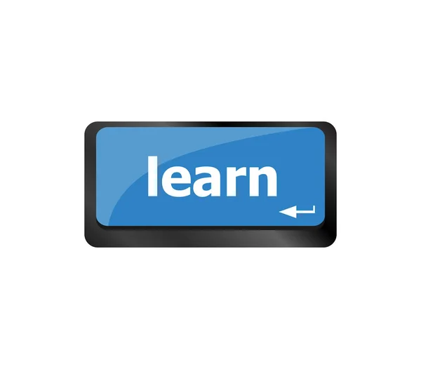 Klávesnice s klávesou Learn. Internet vzdělávání koncept — Stock fotografie