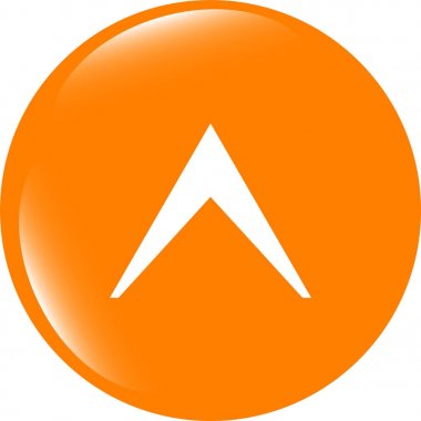 Web simgesindeki soyut işaret. Web düğmesi. beyaz üzerine izole