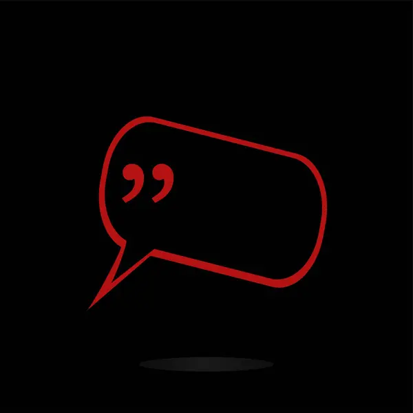 Cita Mark Speech Bubble. Citar icono de signo. Fondo abstracto. — Foto de Stock