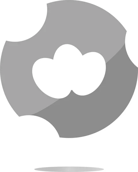 イースターエッグ、白で隔離されたウェブアイコンボタン — ストック写真