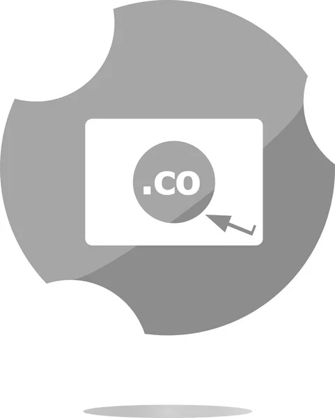 Domain CO-Zeichen-Symbol. Top-Level-Domain-Symbol — Stockfoto