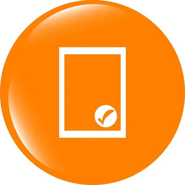 Editar icono de signo de documento. Editar botón de contenido. Botón moderno sitio web UI — Foto de Stock