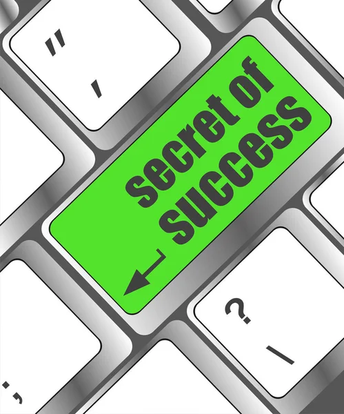 Secret of success button on computer keyboard key — Stock Photo, Image