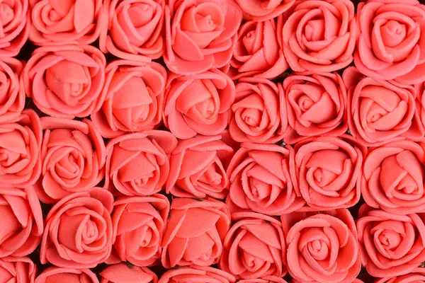 Fondo rosa roja, primer plano, concepto de día de San Valentín. — Foto de Stock