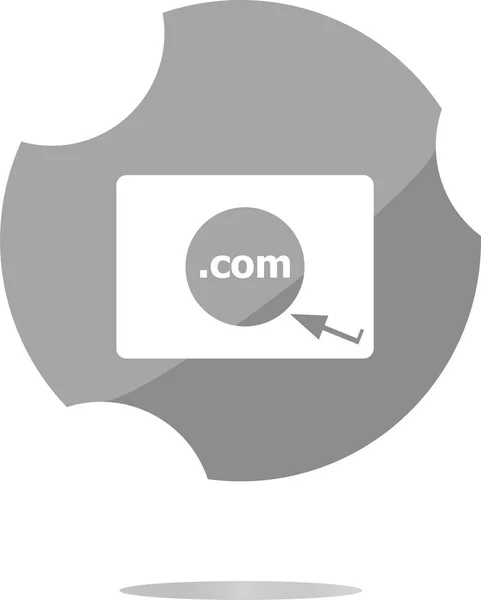 Domain COM-Zeichen-Symbol. Top-Level-Domain-Symbol — Stockfoto