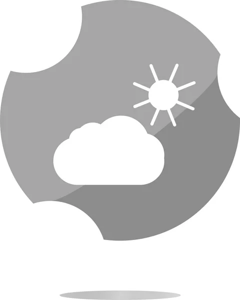 Webová ikona aplikace počasí izolované na bílém pozadí — Stock fotografie