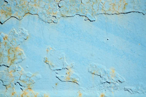 Métal Bleu Grunge Vieille Texture Surface Rayée Rouillée — Photo