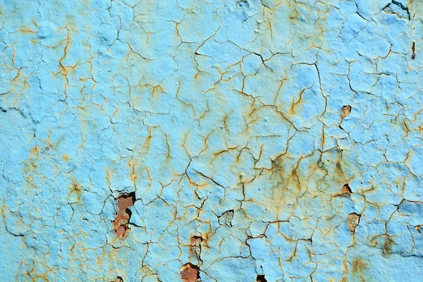 Metal Azul Grunge Viejo Oxidado Rayado Textura Superficie —  Fotos de Stock