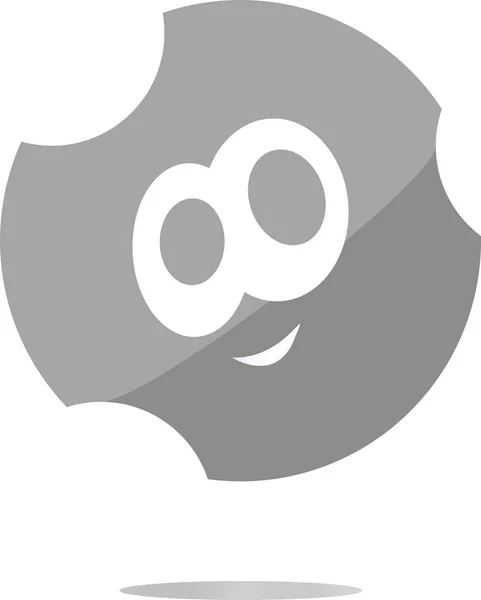 Кнопка Смайлик Обличчя Смішне Обличчя Інтернету — стокове фото