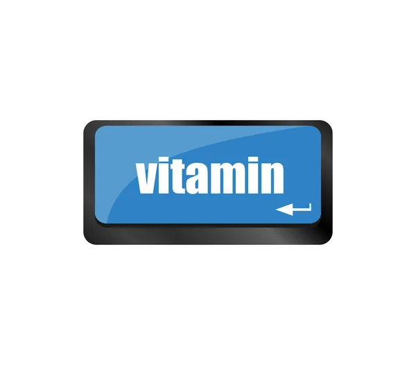 Nøkkelord Vitamin Datamaskinens Tastatur – stockfoto