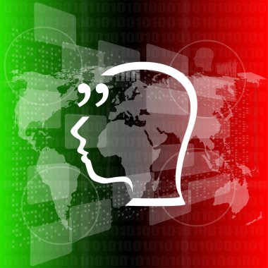  Alıntı Mark Konuşma Balonu. Alıntı işareti simgesi. Soyut arkaplan.