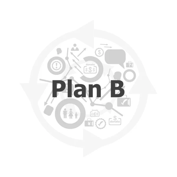 Das Wort Plan Auf Digitalem Bildschirm Geschäftskonzept Symbol Und Schaltflächen — Stockfoto