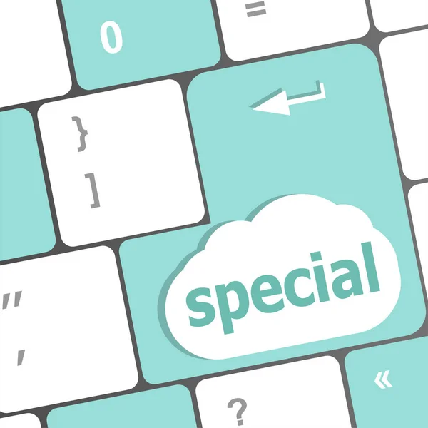 Special Button Laptop Computer Keyboard Keys — Stock Photo, Image