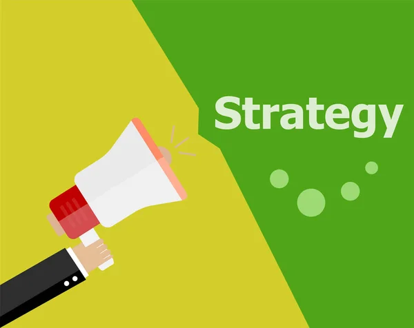 Plat Ontwerp Business Concept Strategie Digitale Marketing Business Man Het — Stockfoto