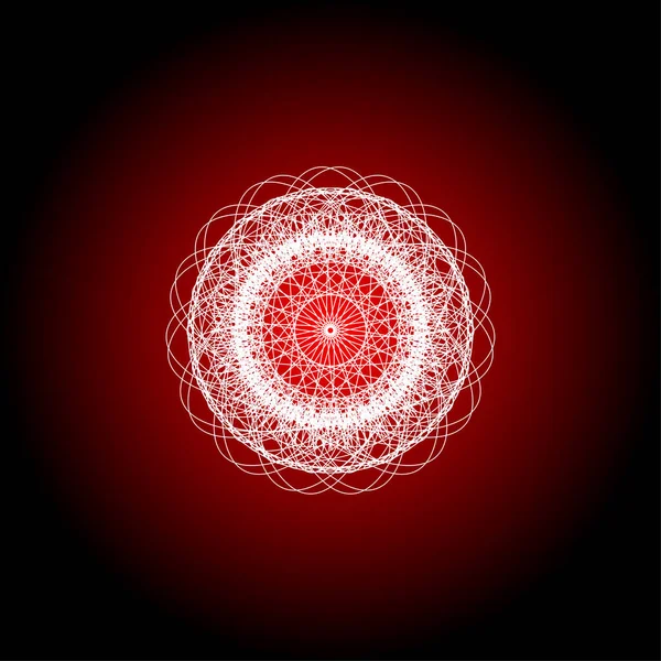 Abstrakcyjne Elementy Giloszowe Dla Dyplomu Lub Świadectwa Abstrakcyjna Mandala — Zdjęcie stockowe