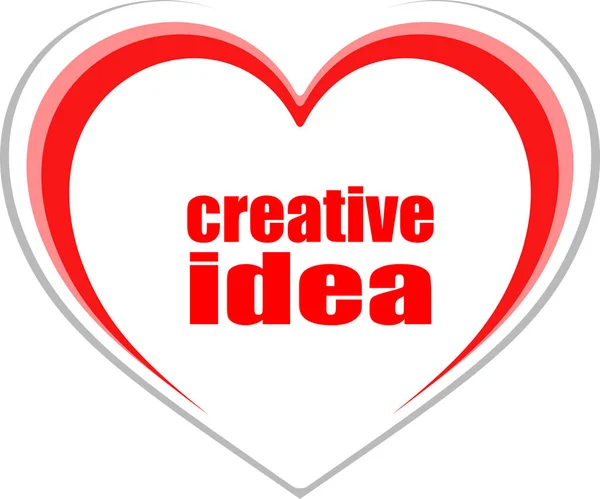 Testo Idea Creativa Concetto Aziendale Pulsante Love Heart Icon Servizi — Foto Stock