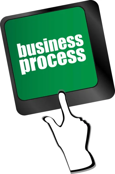 Klawisz Klawiatury Przyciskiem Procesu Biznesowego Koncepcja Biznesu — Zdjęcie stockowe
