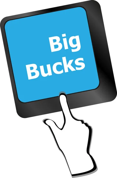 Big Bucks Computer Keyboard Key Button — Stock Photo, Image