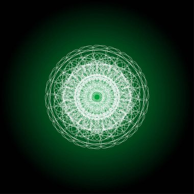 Tasarım şablonları için Mandala geriiloche spirografik unsurları sertifika, kupon, banka kartı ve davetiye filigranlarını gösterir