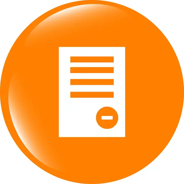Icona Del Segno Del File Testo Elimina Simbolo Del Documento — Foto Stock