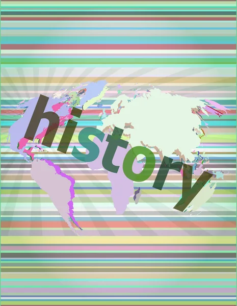 Koncepcja Czasu Historia Tle Cyfrowym — Zdjęcie stockowe