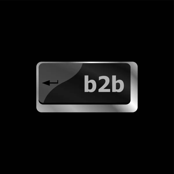 Palabra B2B Tecla Teclado Computadora Digital — Foto de Stock