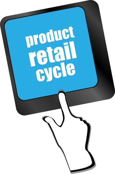 Klucz Cyklu Sprzedaży Detalicznej Produktu Zamiast Klucza Enter — Zdjęcie stockowe