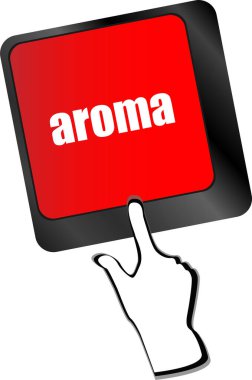 Bilgisayar klavyesinde aromalı düğme
